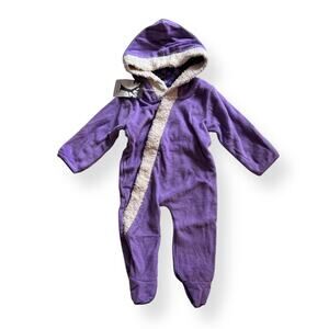 NWT Kate Quinn organic purple fleece bunting